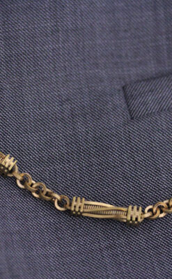 アンティーク懐中時計チェーン-C0422-3