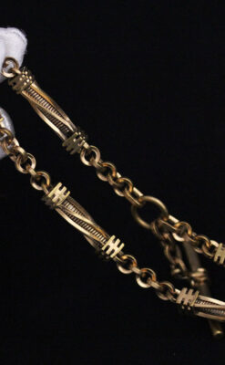 アンティーク懐中時計チェーン-C0422-5