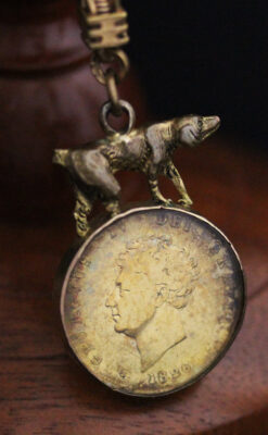 アンティーク懐中時計チェーン-C0422-6