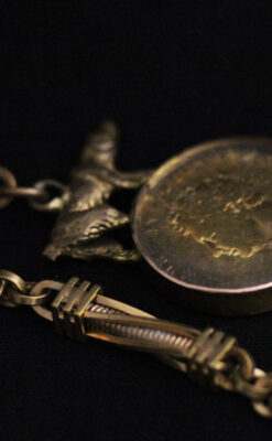 アンティーク懐中時計チェーン-C0422-9