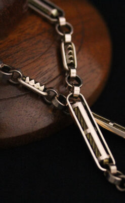 アンティーク懐中時計チェーン-C0423-10