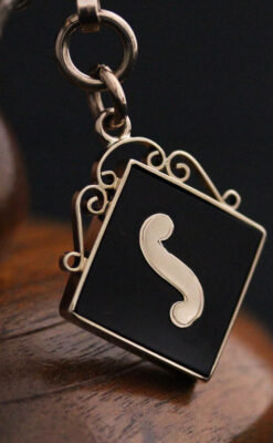 アンティーク懐中時計チェーン-C0423-11