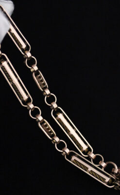 アンティーク懐中時計チェーン-C0423-14