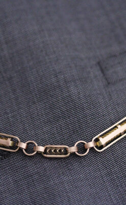 アンティーク懐中時計チェーン-C0423-4