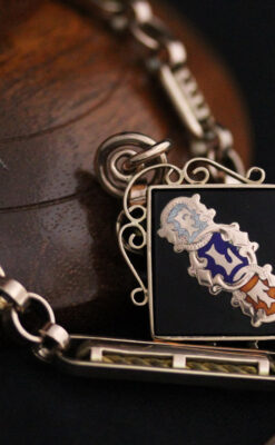 アンティーク懐中時計チェーン-C0423-9