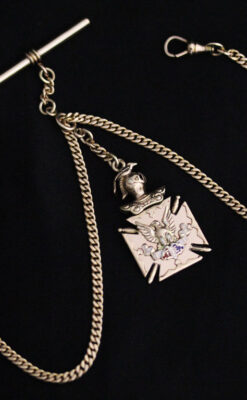 アンティーク懐中時計チェーン-C0425-14