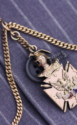 アンティーク懐中時計チェーン-C0425-2