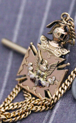 アンティーク懐中時計チェーン-C0425-4