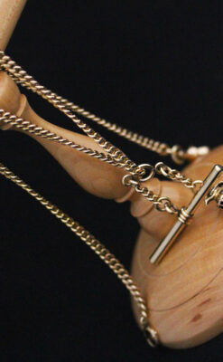 アンティーク懐中時計チェーン-C0425-9