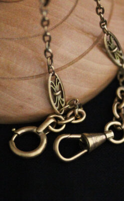 アンティーク懐中時計チェーン-C0426-10