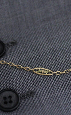 アンティーク懐中時計チェーン-C0426-3