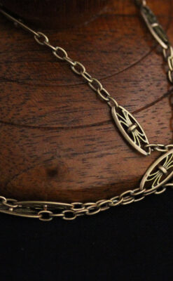 アンティーク懐中時計チェーン-C0426-4