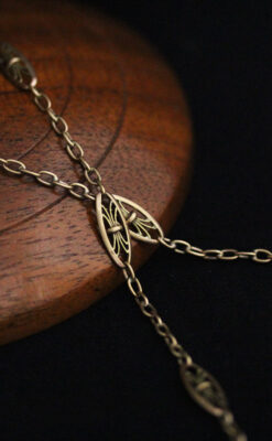 アンティーク懐中時計チェーン-C0426-5