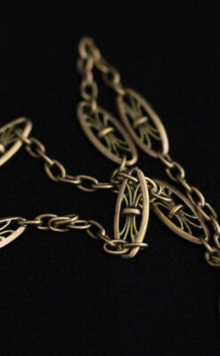 アンティーク懐中時計チェーン-C0426-8