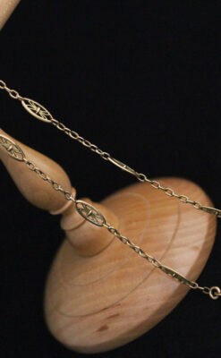 アンティーク懐中時計チェーン-C0426-9