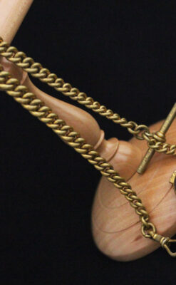 アンティーク懐中時計チェーン-C0427-12