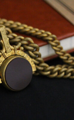 アンティーク懐中時計チェーン-C0427-5