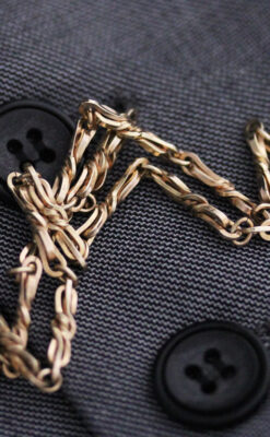 アンティーク懐中時計チェーン-C0428-2