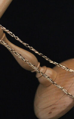 アンティーク懐中時計チェーン-C0428-7