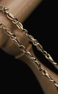 アンティーク懐中時計チェーン-C0428-8