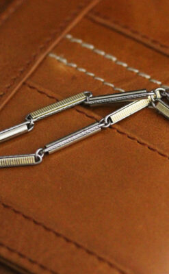 アンティーク懐中時計チェーン-C0429-3