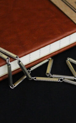 アンティーク懐中時計チェーン-C0429-4