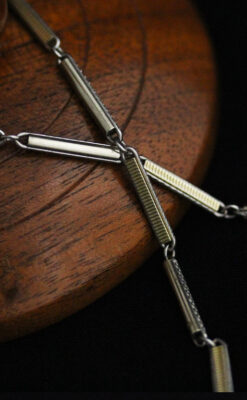 アンティーク懐中時計チェーン-C0429-5