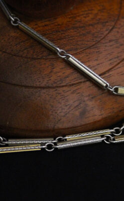 アンティーク懐中時計チェーン-C0429-6