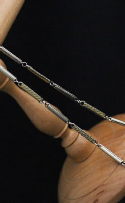 アンティーク懐中時計チェーン-C0429-7