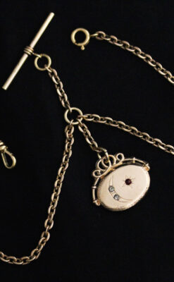 アンティーク懐中時計チェーン-C0430-12