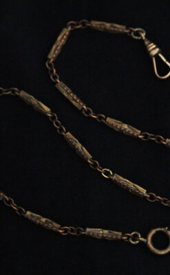 アンティーク懐中時計チェーン-C0431-10