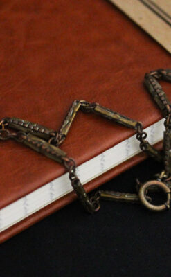 アンティーク懐中時計チェーン-C0431-3