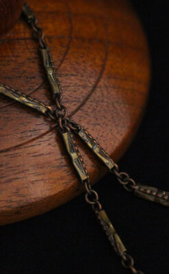 アンティーク懐中時計チェーン-C0431-4