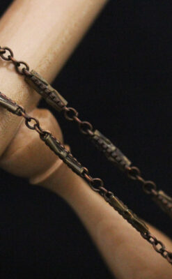 アンティーク懐中時計チェーン-C0431-6