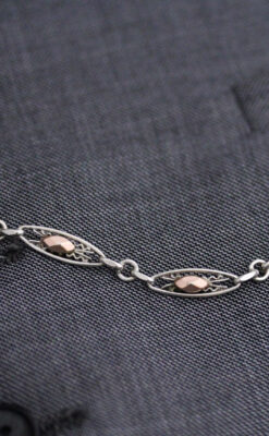 アンティーク懐中時計チェーン-C0432-4