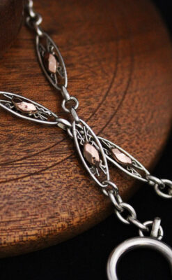 アンティーク懐中時計チェーン-C0432-6