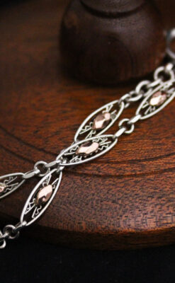 アンティーク懐中時計チェーン-C0432-7