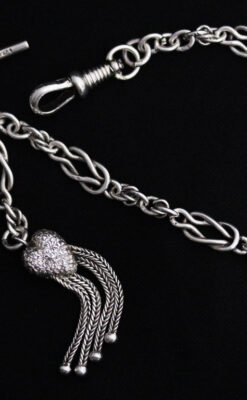 アンティーク懐中時計チェーン-C0434-10