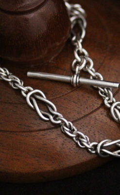 アンティーク懐中時計チェーン-C0434-6