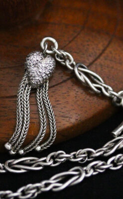 アンティーク懐中時計チェーン-C0434-7