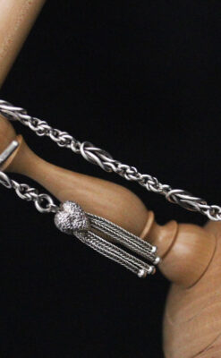 アンティーク懐中時計チェーン-C0434-9