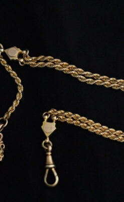 アンティーク懐中時計チェーン-C0435-10