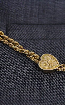 アンティーク懐中時計チェーン-C0435-4