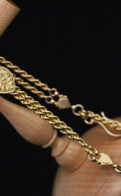 アンティーク懐中時計チェーン-C0435-7