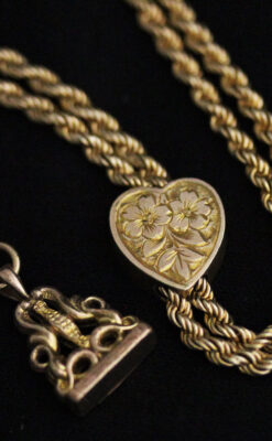 アンティーク懐中時計チェーン-C0435-9