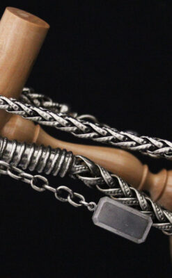 アンティーク懐中時計チェーン-C0436-12