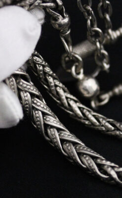 アンティーク懐中時計チェーン-C0436-3