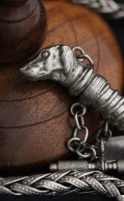 アンティーク懐中時計チェーン-C0436-8