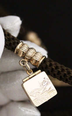 アンティーク懐中時計チェーン-C0437-11