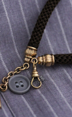 アンティーク懐中時計チェーン-C0437-6